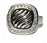 Designer Inspired Square Twist Ring Designer Inspired Square Twist Ring