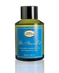 Pre-Shave Oil is the first step in The Art of Shaving. It softens the beard and prepares the skin for a close and comfortable shave without leaving an oily residue. For optimum results: Prepare your skin with Lavender Pre-Shave Oil. Apply Lavender Shaving Cream with Shaving Brush to generate a rich warm lather, soften and lift the beard, open pores, bring sufficient water to the skin and gently exfoliate. Soothe, refresh and regenerate the skin after shaving with Lavender After-Shave Balm. Lavender Essential Oil Normal to Sensitive Skin Pre-Shave Oil is the first step in The Art of Shaving. It softens the beard and prepares the skin for a close and comfortable shave without leaving an oily residue. For optimum results: Prepare your skin with Lavender Pre-Shave Oil. Apply Lavender Shaving Cream with Shaving Brush to generate a rich warm lather, soften and lift the beard, open pores, bring sufficient water to the skin and gently exfoliate. Soothe, refresh and regenerate the skin after shaving with Lavender After-Shave Balm. Lavender Essential Oil Normal to Sensitive Skin