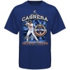 Miguel Cabrera Majestic Navy Detroit Tigers Triple Crown T-Shirt