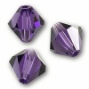 Swarovski Bicones 5328 Xillion 4mm Purple Velvet (40 Beads)