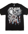 This stylish graphic tee by Metal Mulisha is for the edgy patriot.