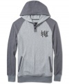 This sporty Hurley pullover hooded fleece proves that sweats can be stylish.