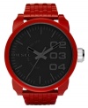 Take a step toward the alternative with this bold unisex watch by Diesel.