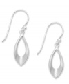 Sleek elegant drops. Giani Bernini's smooth teardrop earrings feature an open-cut design in sterling silver. Approximate drop: 1 inch.