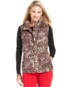 Layer up in Charter Club's cozy animal-print vest. It's perfectly weekend-ready with your favorite corduroys and tee!