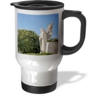 Angel statue, cemetery, Buenos Aires, Argentina - SA01 MME0437 - Michele Molinari - 14oz Stainless Steel Travel Mug Angel statue, cemetery, Buenos Aires, Argentina - SA01 MME0437 - Michele Molinari - 14oz Stainless Steel Travel Mug