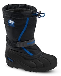 The Flurry boot's patented Thermoplus removable liner will keep your little explorer warm and dry all winter long. The Flurry boot's patented Thermoplus removable liner will keep your little explorer warm and dry all winter long.