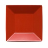 Waechtersbach Effect Glaze Cherry Small Rimmed Square Plate, Set of 2