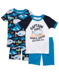 Underwater adventures. Amplify his interest in aquatics with this fun marine-inspired shirts and shorts set from Carter's. Underwater adventures. Amplify his interest in aquatics with this fun marine-inspired shirts and shorts set from Carter's.