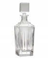 As stylish as its name implies, the Soho decanter helps you tend bar with chic sophistication. Deep vertical cuts and a bold, square stopper enhance already-dazzling crystal from Reed & Barton.