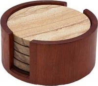 Cherry Circular Coaster Holder for Thirstystone Sandstone Cherry Circular Coaster Holder for Thirstystone Sandstone