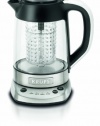 KRUPS FL700D50  Electric Kettle with incorporated tea infuser, temperature settings and keep warm feautres, Glass and Stainless Steel