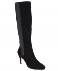 Dark and lovely. Adrienne Vittadini's Teresa tall boots put an awesome suede finishing touch on your dressy fall looks. Dark and lovely. Adrienne Vittadini's Teresa tall boots put an awesome suede finishing touch on your dressy fall looks.