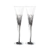 Monique Lhuillier for Waterford Crystal Ellypse Gift Boxed Champagne Flute, Set of 2