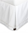 Barbara Barry Dream Pearls 100% Supima Cotton Sateen Queen Bedskirt