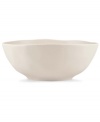 Find stylish versatility in the organic shape and matte-glazed finish of the Casual Luxe serving bowl from Donna Karan by Lenox. Durable stoneware in a soft pearl hue is an ideal host for everyday meals and a natural go-to for entertaining.