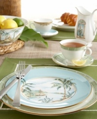 Combining the exotic lushness of the tropics with classic British style, this china collection stirs romantic thoughts of overseas adventures. If a spot of tea finishes your dinner service, use this saucer. Choose from three richly detailed designs – shutter, bamboo or trade winds. A thin rim of gold lends a brilliantly elegant touch. Combining the exotic lushness of the tropics with classic British style, this china collection stirs romantic thoughts of overseas adventures. If a spot of tea finishes your dinner service, use this saucer. Choose from three richly detailed designs – shutter, bamboo or trade winds. A thin rim of gold lends a brilliantly elegant touch.