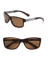 EXCLUSIVELY OURS. Sleek wayfarers lend an urban edge to any look, any season, any occasion. Polarized lenses 100% UV protective Imported EXCLUSIVELY OURS. Sleek wayfarers lend an urban edge to any look, any season, any occasion. Polarized lenses 100% UV protective Imported