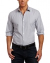 Perry Ellis Men's Slim Fit Woven Button Down Shirt