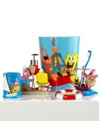 Who lives in a pineapple under the sea? Spongebob Squarepants decorates the bath with this playful soap and lotion dispenser, featuring the one and only Spongebob and his best friend Patrick all in bright colors pleasing to your little ones. Who lives in a pineapple under the sea? Spongebob Squarepants decorates the bath with this playful soap and lotion dispenser, featuring the one and only Spongebob and his best friend Patrick all in bright colors pleasing to your little ones.