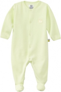 Noa Lily Unisex-Baby Newborn Footie with Duck, Mint Green, 6 Months