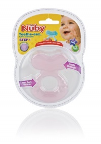 Nuby Silicone Teether with Bristles, Colors May Vary Nuby Silicone Teether with Bristles, Colors May Vary