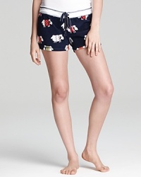 Count sheep to sleep in these cute, cozy, thermal-velour shorts from PJ Salvage. Count sheep to sleep in these cute, cozy, thermal-velour shorts from PJ Salvage.