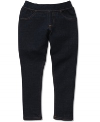 She'll love the way these stretchy jeggings from Osh Kosh feel – you'll love how easy getting dressed is in the mornings. She'll love the way these stretchy jeggings from Osh Kosh feel – you'll love how easy getting dressed is in the mornings.