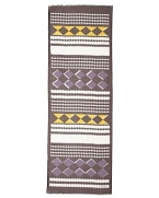 A reliably handsome go-to scarf adorned with a colorful pattern that's modern and cool.