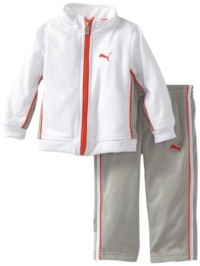 Puma - Kids Baby-Boys Infant Tricot Track Set, Grey, 18 Puma - Kids Baby-Boys Infant Tricot Track Set, Grey, 18