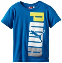 Puma - Kids Boys 2-7 Little Sided Tee, Blue, 7 Puma - Kids Boys 2-7 Little Sided Tee, Blue, 7