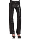 THE LOOKAllover sequin embellishmentInvisible side zip with hook-and-eye closureAngled pockets at waistFlared silhouetteTHE FITRise, about 9Inseam, about 33½THE MATERIALPolyesterFully linedCARE & ORIGINDry cleanImported