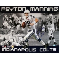 Peyton Manning Autographed Indianapolis Colts 16x20 Horizontal Collage Photograph - College Photos Peyton Manning Autographed Indianapolis Colts 16x20 Horizontal Collage Photograph - College Photos