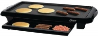 Oster CKSTGRFM-1018 10 by 18-1/2-Inch Griddle with Warming Tray, Black Oster CKSTGRFM-1018 10 by 18-1/2-Inch Griddle with Warming Tray, Black