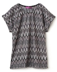 Aqua Girls' Zig Zag Knit Sweater - Sizes S-XL Aqua Girls' Zig Zag Knit Sweater - Sizes S-XL