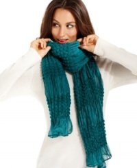 Style&co.'s yarn textured wrap adds a rich accent to any outfit and keeps you looking effortlessly on-trend. Style&co.'s yarn textured wrap adds a rich accent to any outfit and keeps you looking effortlessly on-trend.