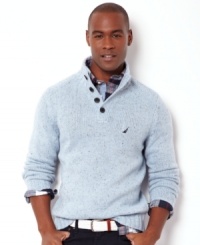 Style yourself in this handsome sweater by Nautica. Style yourself in this handsome sweater by Nautica.