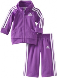 adidas Baby-Girls Infant Iconic Tricot Set, Dark Purple, 6 Months adidas Baby-Girls Infant Iconic Tricot Set, Dark Purple, 6 Months