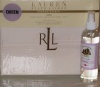 Bundle -- Two Items -- Lauren by Ralph Lauren Bedding Dunham 300 Thead Count Sateen Queen Sheet Set Cream with L'essence de Provence Lavender Linen Water Spray