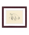 A simple sketch but with all the irresistible charm of man's best friend, this framed art print from Lauren Ralph Lauren appeals to any animal lover. Framed in handsome cherry-colored wood for timeless polish.