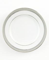 Well-suited for formal occasions, Mikasa's regal Platinum Crown dinnerware and dishes collection trims elegant white fine china with embossed platinum bands. Well-suited for formal occasions, Mikasa's regal Platinum Crown dinnerware and dishes collection trims elegant white fine china with embossed platinum bands.