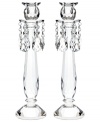 Truly stunning, Old Vienna candlesticks bring the opulence of ages past to today's most elegant interiors. A faceted crystal base and glistening crystal beads will become the focal point of any setting. From Lighting by Design.