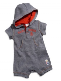 GUESS Kids Boys Baby Boy Hooded Romper (0-9M), INDIGO (3/6M) GUESS Kids Boys Baby Boy Hooded Romper (0-9M), INDIGO (3/6M)