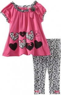 Nannette Baby-girls Infant 2 Piece Leopard Legging Set, Pink Doll, 24 Months Nannette Baby-girls Infant 2 Piece Leopard Legging Set, Pink Doll, 24 Months