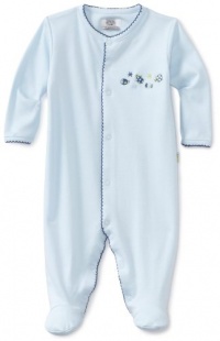Noa Lily Baby-Boys Newborn Footie with Turtle Embroidery, Blue, Newborn Noa Lily Baby-Boys Newborn Footie with Turtle Embroidery, Blue, Newborn