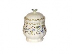 Toscana is a festive pattern with cheerful colorwashes on a beautiful French faience body.