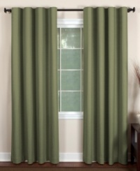 As stylish as its name suggest, the Cachet woven window panel instantly evokes an air of distinction. This woven panel is lined and interlined to block out light and help conserve energy by keeping heat in the room, as well as protect the brilliant color from fading. Offers 3 hanging options: rod pocket, back tabs or clip rings (sold separately). As stylish as its name suggest, the Cachet woven window panel instantly evokes an air of distinction. This woven panel is lined and interlined to block out light and help conserve energy by keeping heat in the room, as well as protect the brilliant color from fading. Offers 3 hanging options: rod pocket, back tabs or clip rings (sold separately).