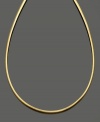 This reversible necklace makes a smooth transition from day to night. Reverses from 14k white to yellow gold. Approximate length: 18 inches.