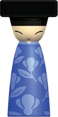 Queen Chin Salt, Pepper and Spice Grinder by Stefano Giovannoni Color: Blue Queen Chin Salt, Pepper and Spice Grinder by Stefano Giovannoni Color: Blue