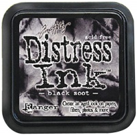 Ranger Tim Holtz Distress Ink Pad, Black Soot Ranger Tim Holtz Distress Ink Pad, Black Soot